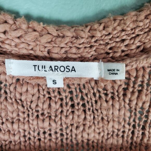 Tularosa Revolve Women's Camel Rumi Fringe Open Front Cardigan Size Small - Picture 3 of 6